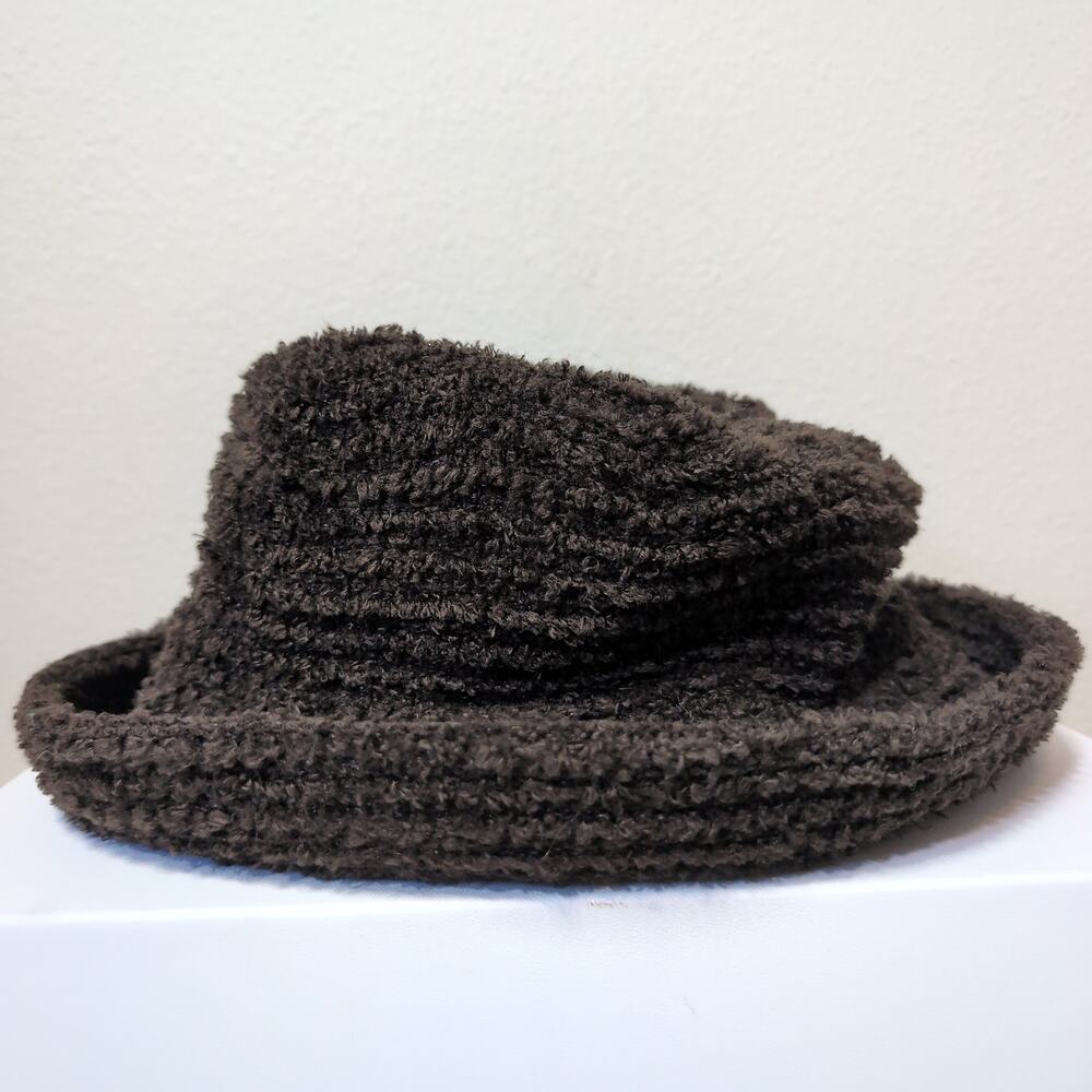 Textured Boucle Knit Vintage Bucket Hat